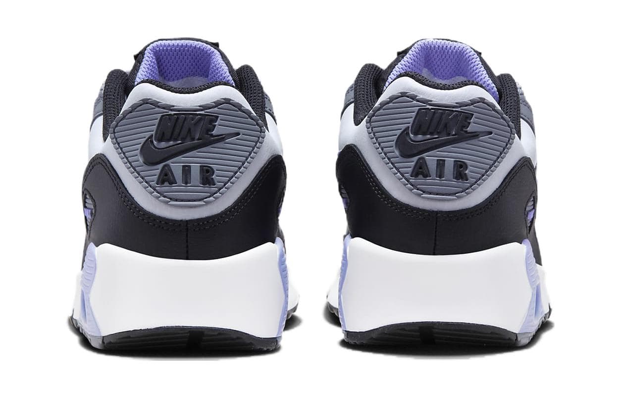Кроссовки Nike Air MAX 90 Ltr Устойчивый к истиранию MID Повседневная обувь Белый Черный Фиолетовый Унисекс - изображение 5
