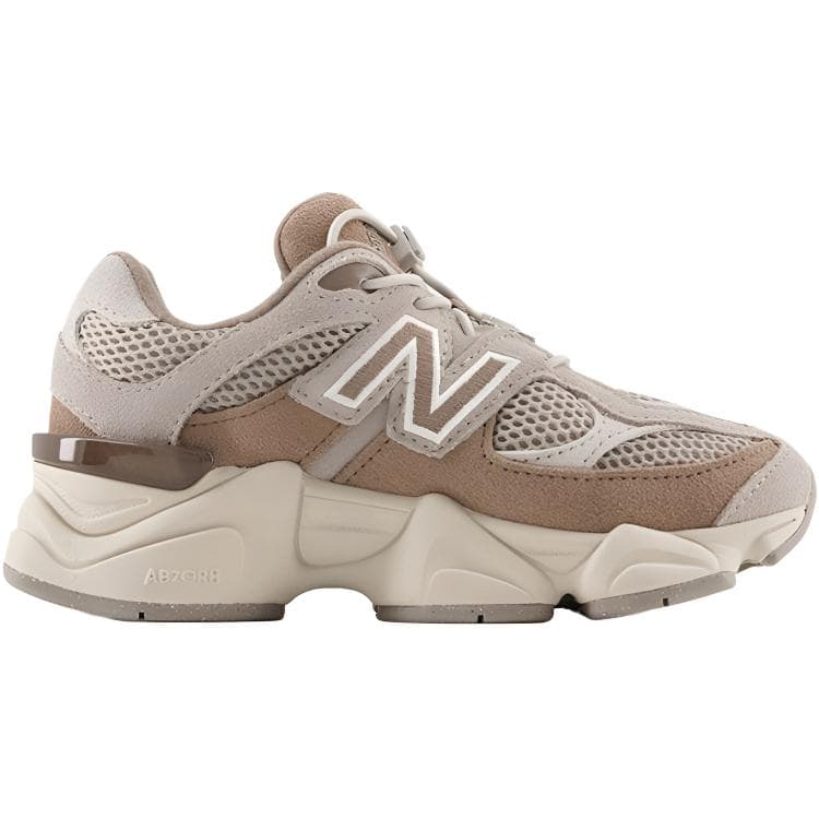 Кроссовки New Balance NB 9060 Ткань Амортизация Низкий Верх Детская Беговая Обувь Серый Хаки - изображение 2