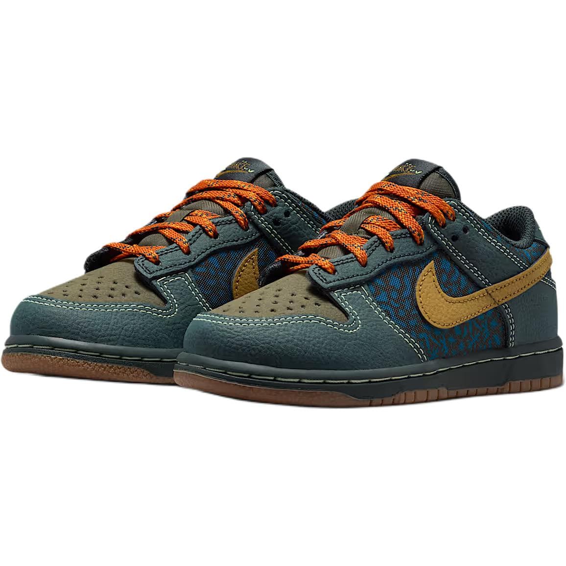 Кроссовки Nike Dunk Low Top Детская Скейтбординг Обувь Темно-Зеленая Малыш - изображение 3
