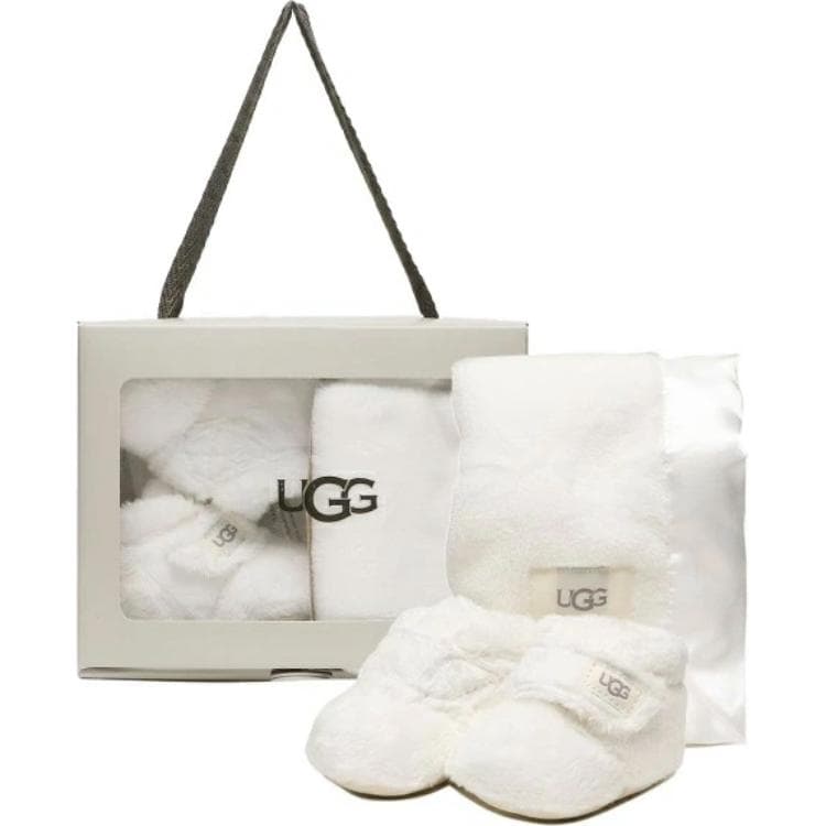 Кроссовки UGG Противоскользящая Устойчивая к истиранию MID Верх Обувь для малышей Белая Для младенцев и малышей - изображение 1
