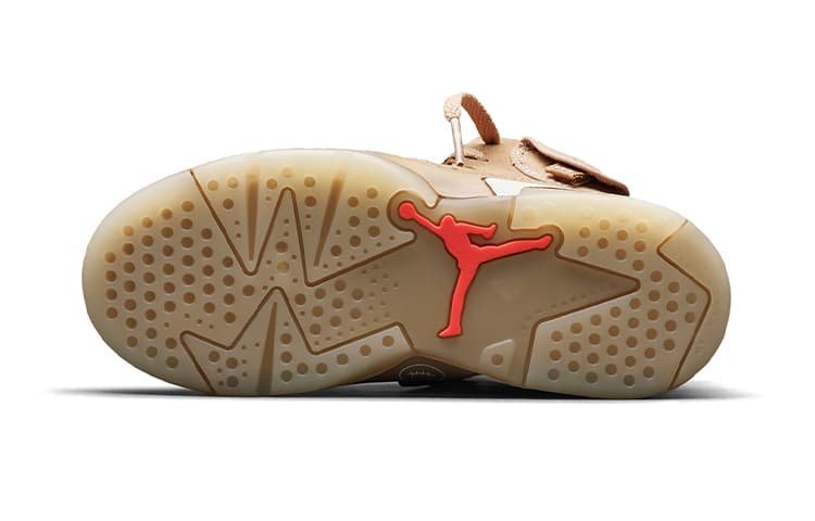Кроссовки для баскетбола Travis Scott x Jordan Air Jordan 6 Retro SP "British Khaki" BP - изображение 5