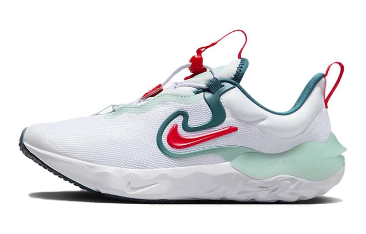 Кроссовки Nike Run Flow Амортизация Низкие Беговые Кроссовки Белые Зеленые Унисекс - изображение 1