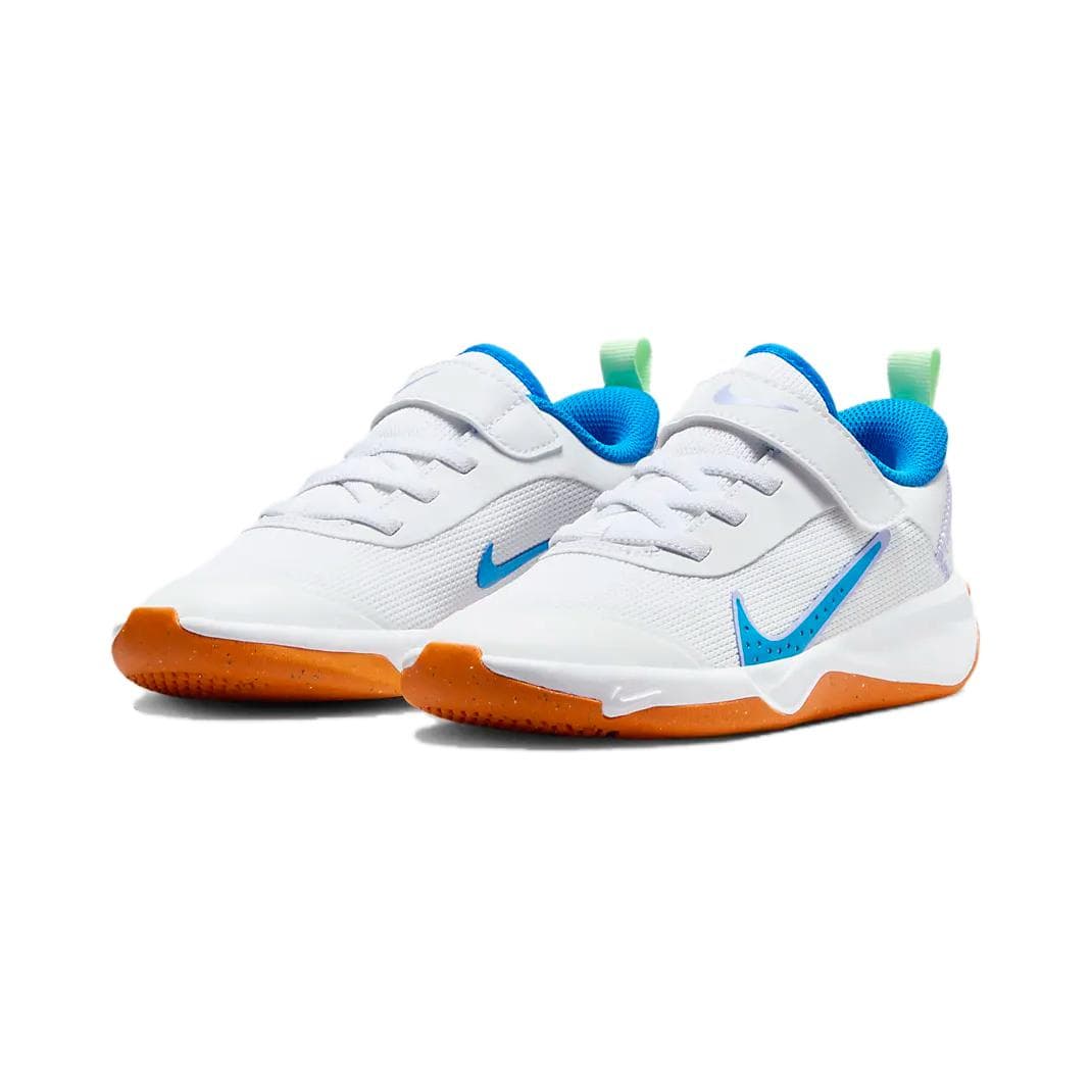 Кроссовки Nike Omni MULTI Корт MULTI Корт Противоскользящий Амортизация Низкий Верх Детские Лайфстайл Обувь Белый Синий - изображение 3