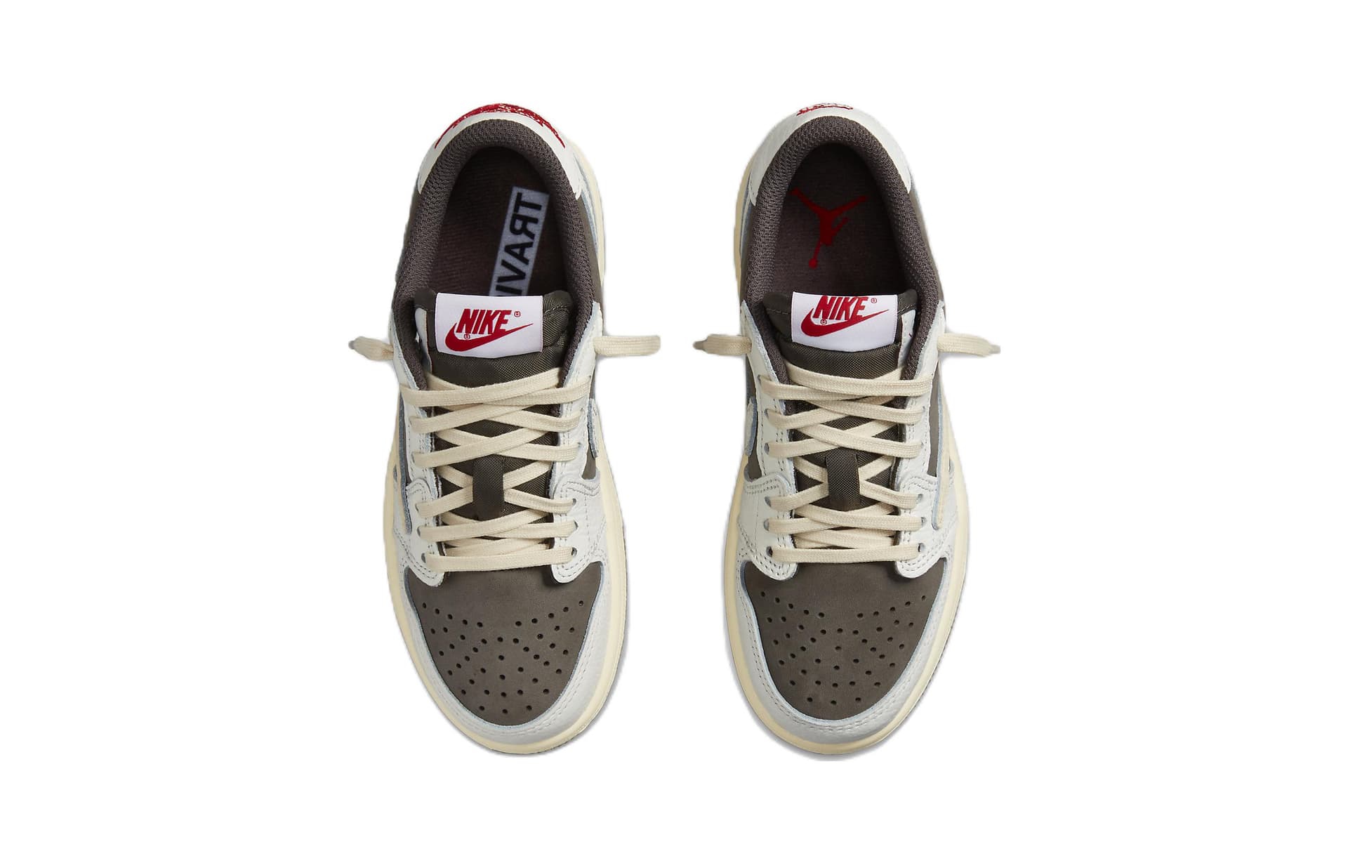 Кроссовки для баскетбола Travis Scott x Jordan Air Jordan 1 low og "reverse mocha" - изображение 6