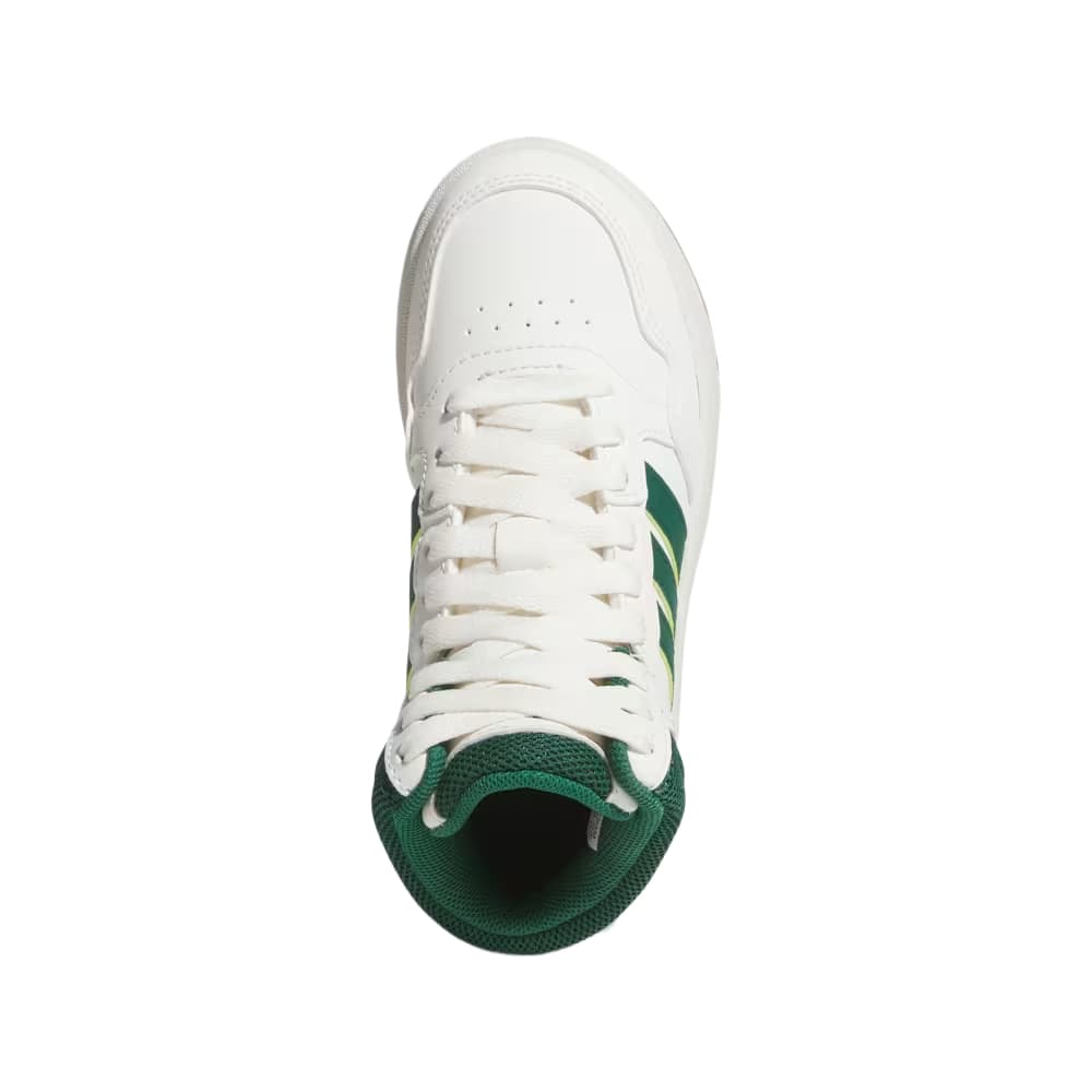 Кроссовки для баскетбола Adidas Hoops High Топ Детские Баскетбольные Кроссовки Ядерный Белый Преппи Зеленый Клей Детский - изображение 3