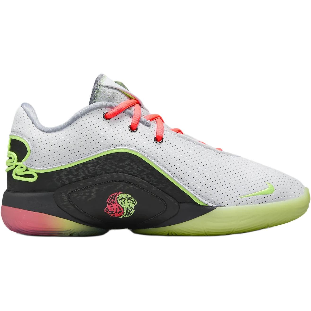 Кроссовки для баскетбола Nike LeBron 22 Low Топ Детская Баскетбольная Обувь Белый Черный Зеленый Малыш - изображение 2