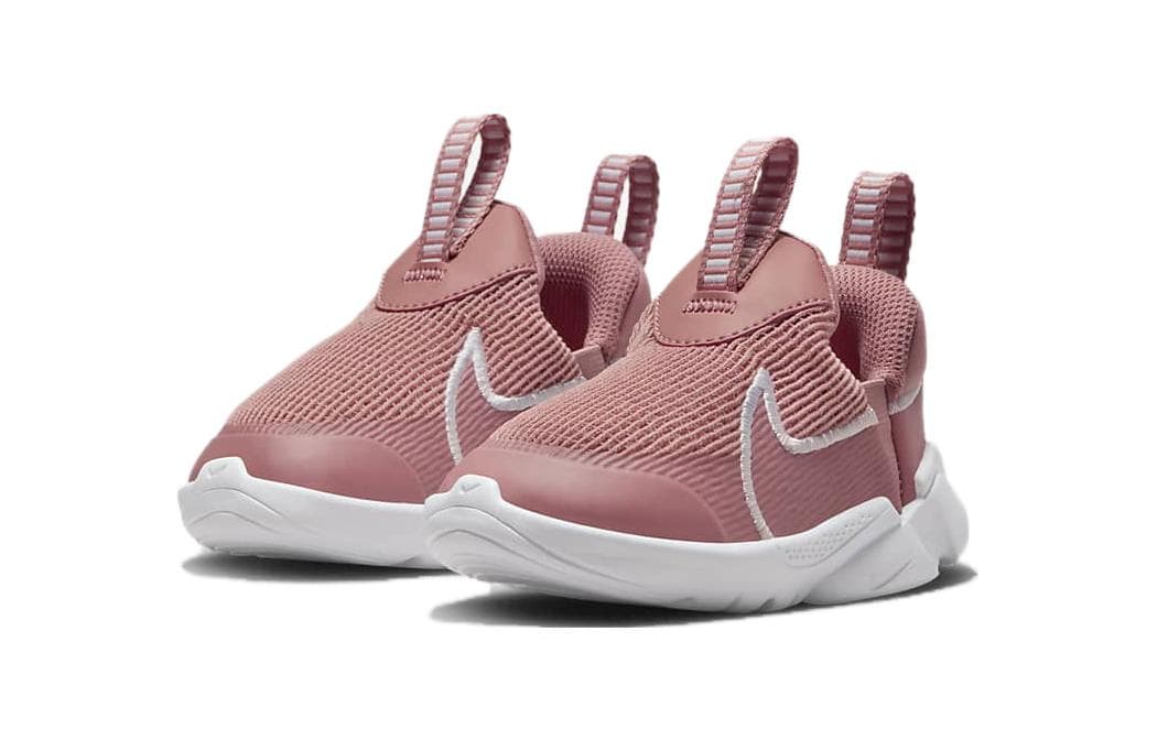 Кроссовки Nike Flex Plus 2 TD Противоскользящая Анти-КИК Низкая Обувь для малышей Красная Черная Белая - изображение 3