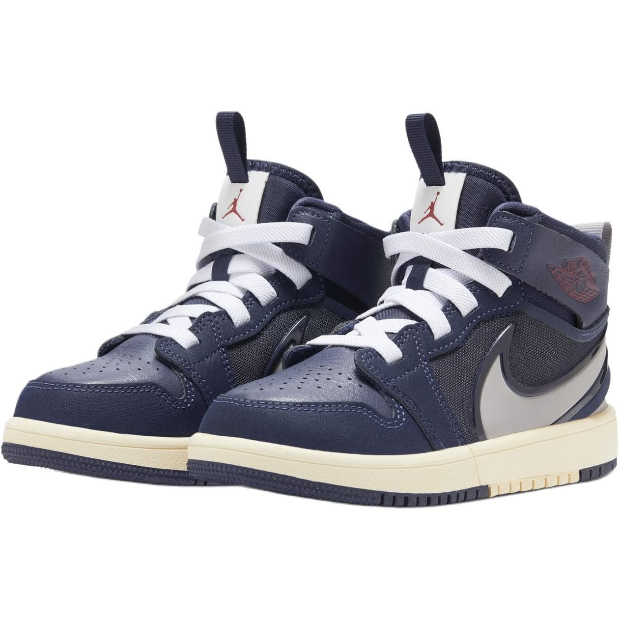 Кроссовки для баскетбола Jordan 1 Противоскользящие Устойчивые к Износу MID Верх Детские Баскетбольные Кроссовки - изображение 3