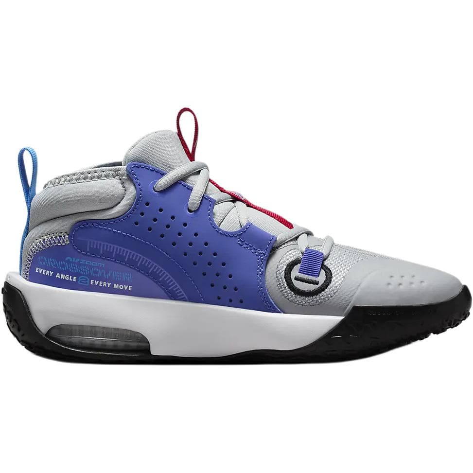Кроссовки для баскетбола Nike Air Zoom CROSSOVER 2 MID Топ Детские Баскетбольные Кроссовки Серый Синий Малыш - изображение 2