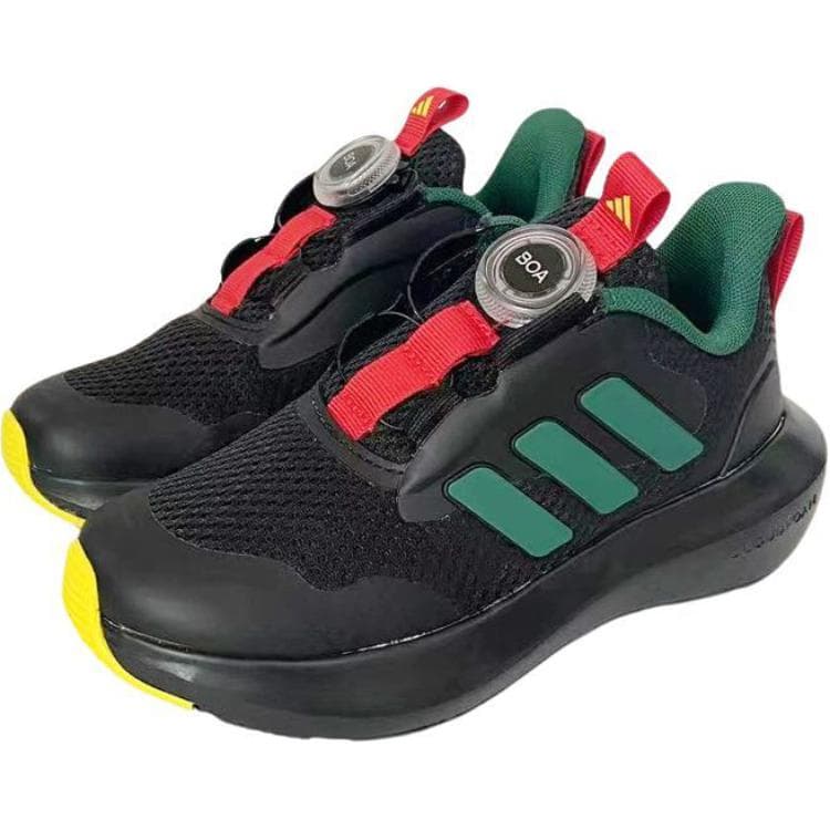 Кроссовки Adidas FORTARUN 3,0 Устойчивые к истиранию низкие детские беговые кроссовки Черные для детей - изображение 3