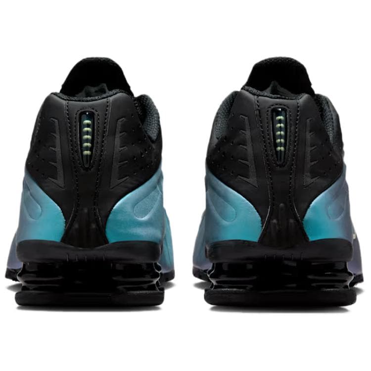 Кроссовки для бега Nike Shox R4 Беговые кроссовки Мужские Черные Зеленые - изображение 4