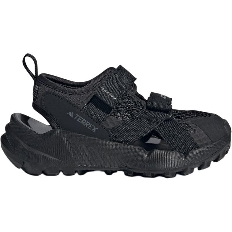 Сандалии Adidas TERREX Hydroterra противоскользящие абразионно-устойчивые низкие сандалии для детей черного цвета - изображение 2