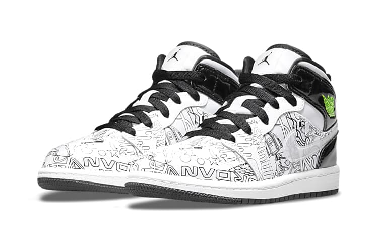 Кроссовки для баскетбола BP Air Jordan 1 Mid "Diy" - изображение 3