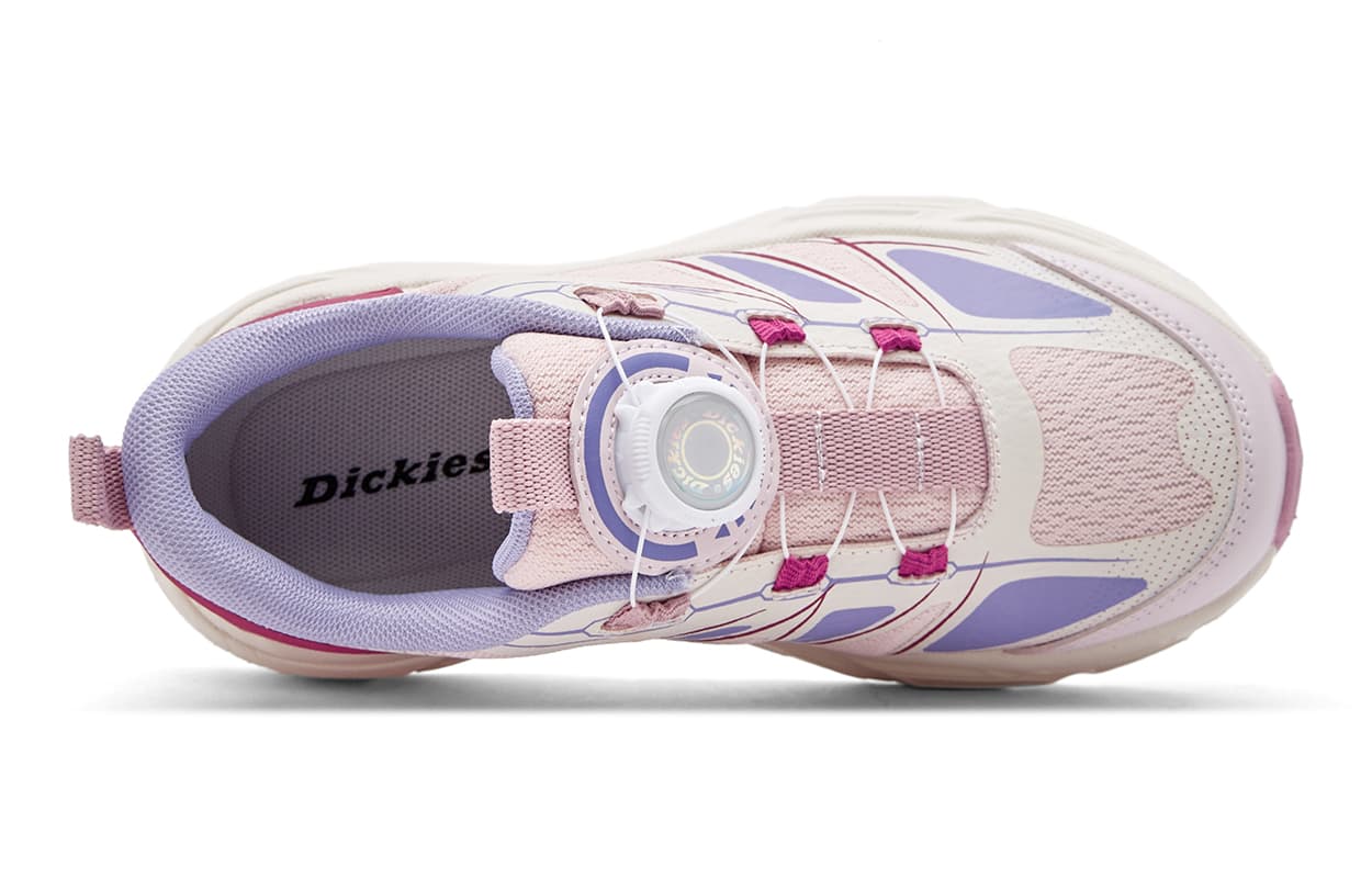 Кроссовки Dickies Анти КИК Износостойкий Увеличение Высоты Поддержка Низкий Верх Повседневная Обувь Розовый Фиолетовый Детский - изображение 3