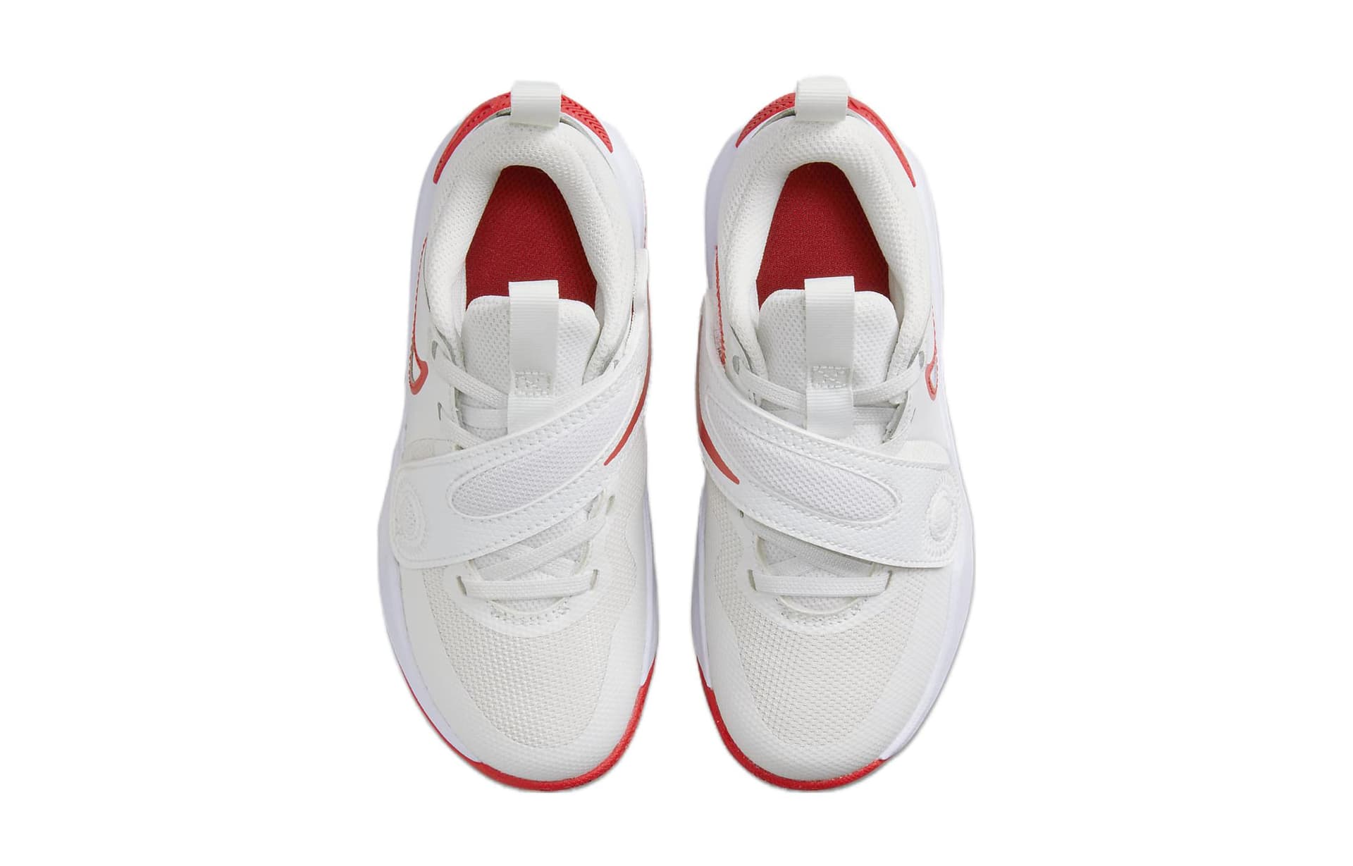 Кроссовки для баскетбола Nike Team Hustle D 11 Противоскользящие Амортизирующие Устойчивые к износу Низкие Баскетбольные Кроссовки Белый Красный - изображение 4