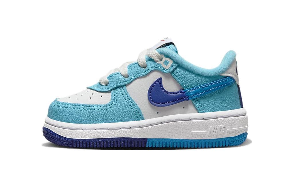 Кроссовки Nike Air Force 1 Low LV8 2 TD Дышащий Низкий Топ Обувь для Младенцев и Малышей Синий Белый Infant and Toddler - изображение 1