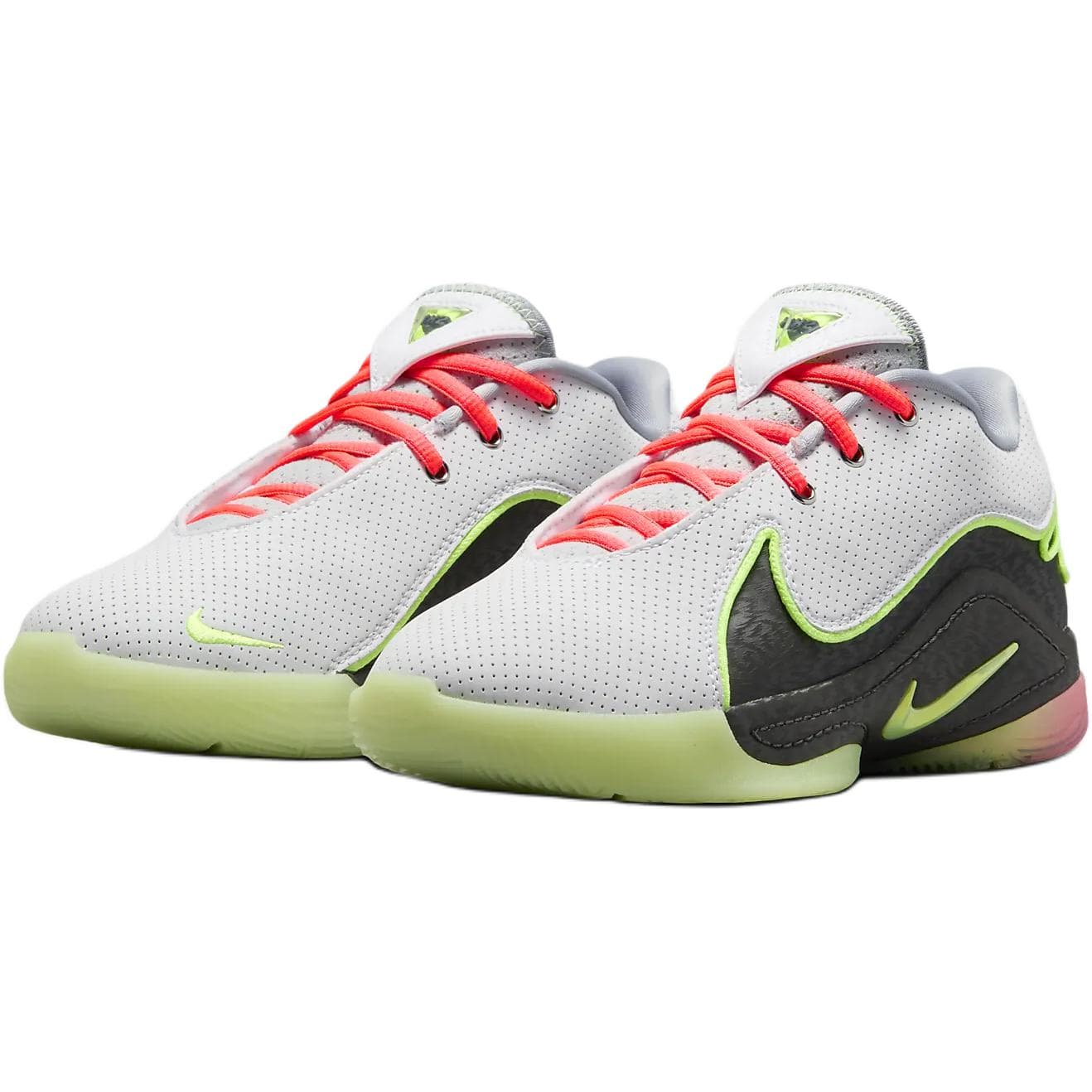 Кроссовки для баскетбола Nike LeBron 22 Low Топ Детская Баскетбольная Обувь Белый Черный Зеленый Малыш - изображение 3