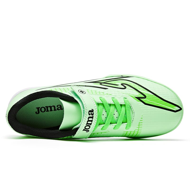 Бутсы Joma Синтетическая кожа противоскользящие устойчивые к истиранию низкий верх детские футбольные бутсы травяной зеленый - изображение 4