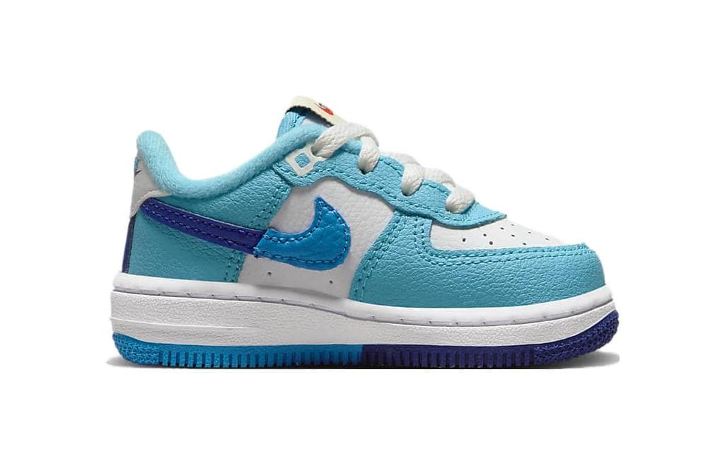 Кроссовки Nike Air Force 1 Low LV8 2 TD Дышащий Низкий Топ Обувь для Младенцев и Малышей Синий Белый Infant and Toddler - изображение 2
