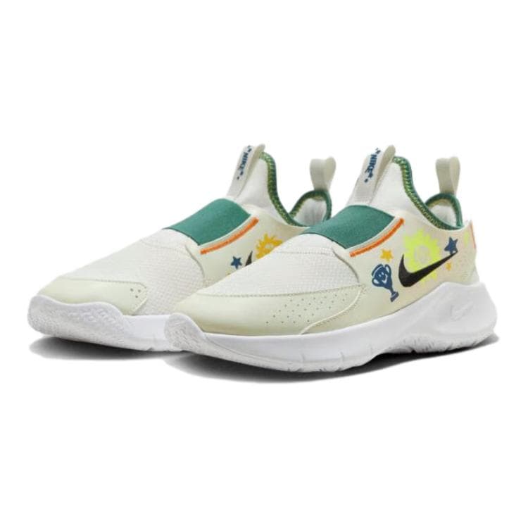 Кроссовки Nike Flex Runner 3 Low Топ Детские беговые кроссовки Бежевый Детский - изображение 3