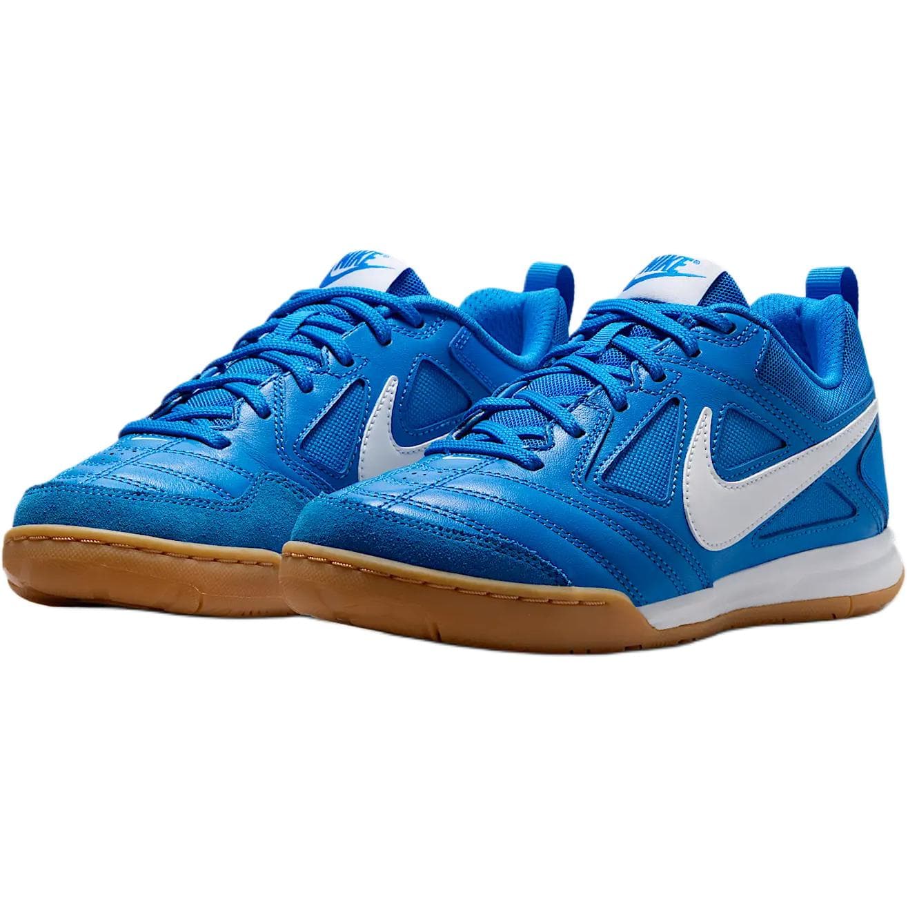 Бутсы Nike Gato Low Топ Детская футбольная обувь Кине-синий Гель-желтый Белый Детская - изображение 3
