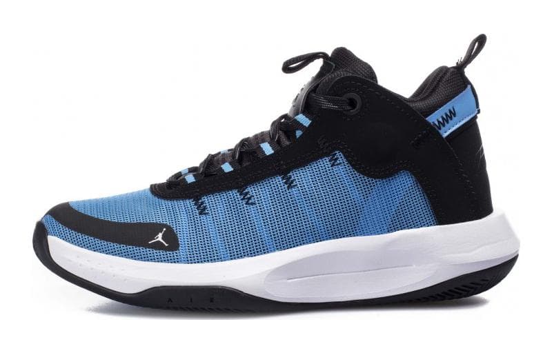 Кроссовки для баскетбола Jordan Jumpman 2020 Амортизация Устойчивый к износу MID Топ Баскетбольные кроссовки Синий Черный Унисекс - изображение 1