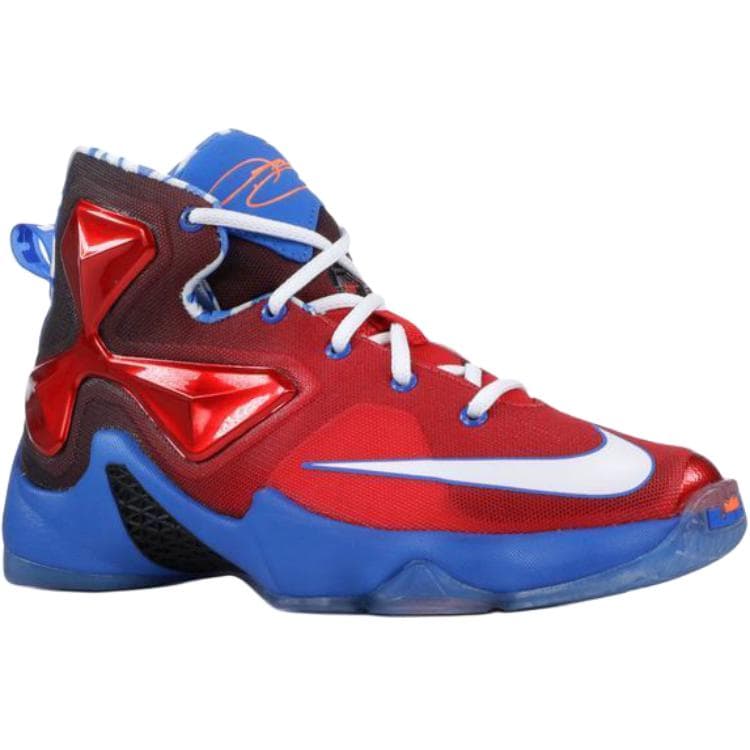 Кроссовки для баскетбола Nike Lebron 13 High Топ Детские Баскетбольные Кроссовки Красные Малыш - изображение 3