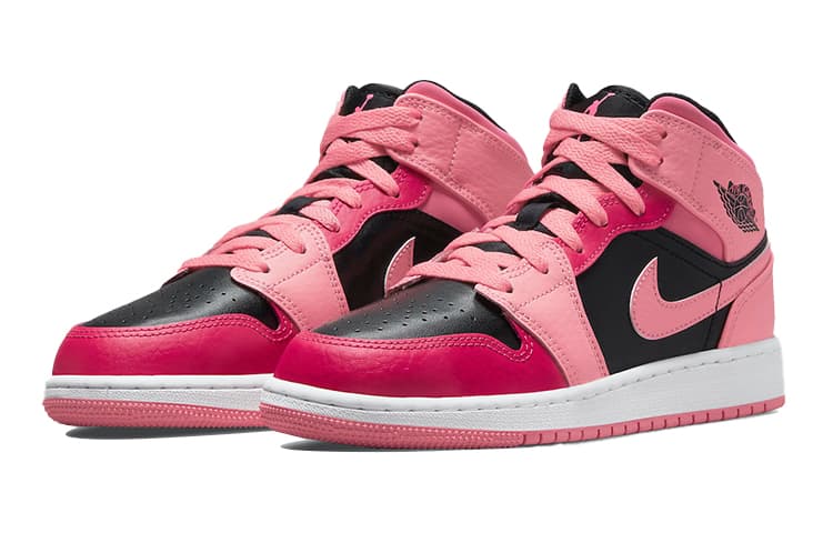 Кроссовки для баскетбола Jordan Air Jordan 1 Mid "Coral Chalk" GS - изображение 4