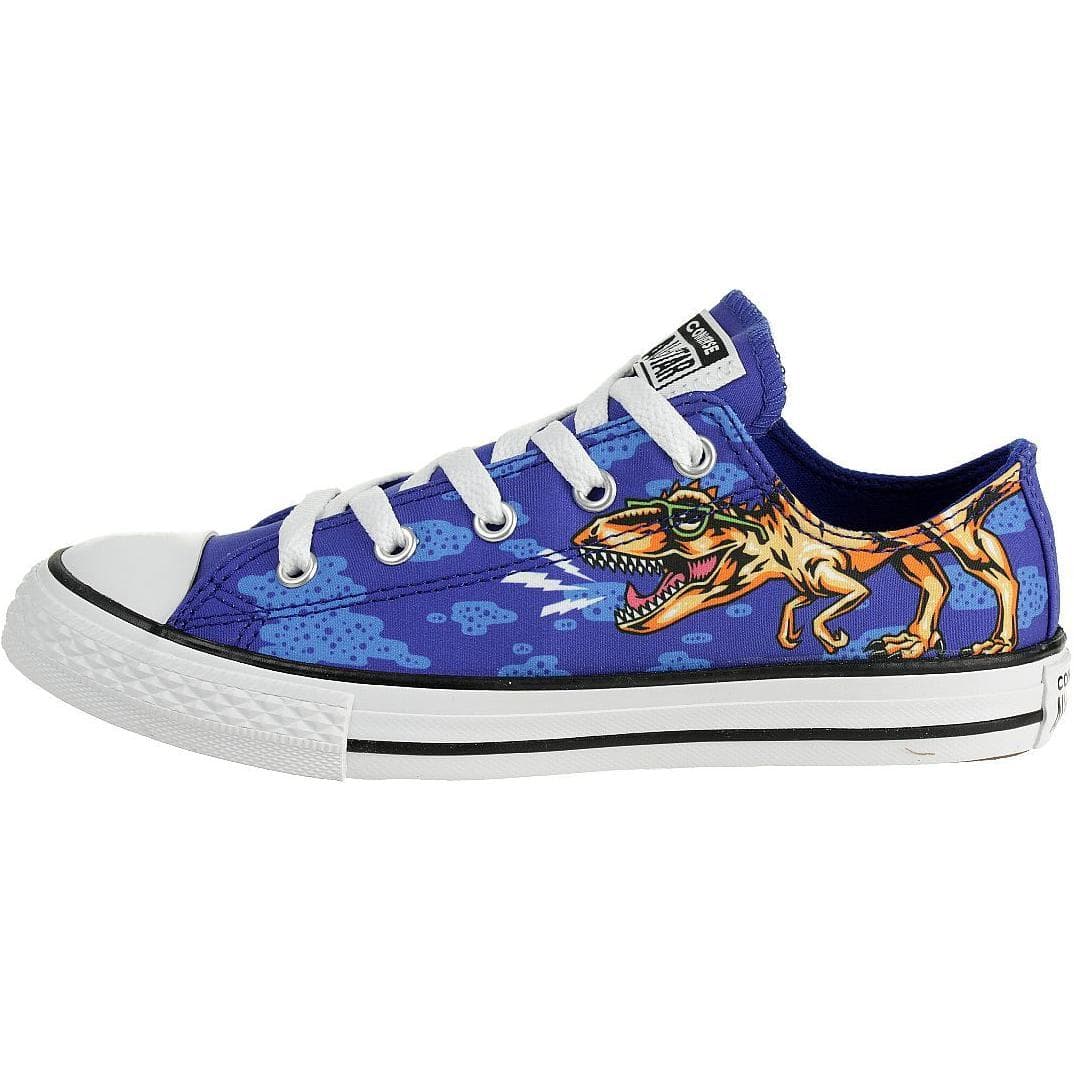 Converse CTAS OX Удобные универсальные детские кеды синий белый - изображение 1
