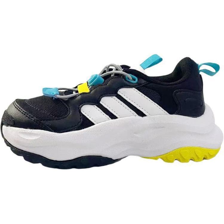 Кроссовки Adidas Maxxwavy Устойчивый к истиранию Низкий верх Детская беговая обувь Черный Детский - изображение 1
