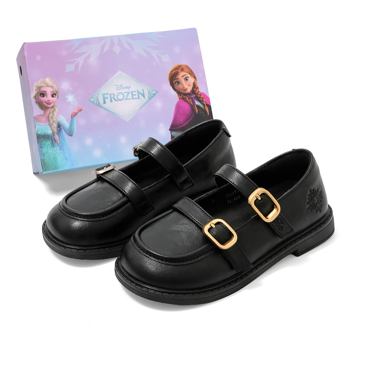 DISNEY FROZEN SERIES Антискользящий Анти-удар Износостойкий Лоу-топы Детская кожаная обувь Детский - изображение 1