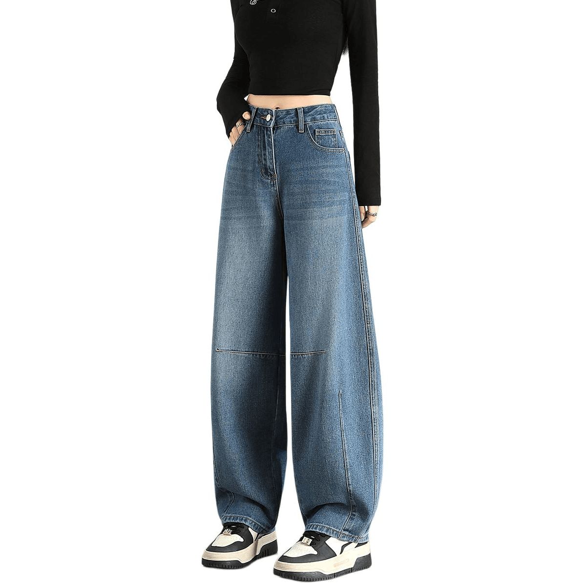 Джинсы Tonlion Medium Blue Women's Jeans Тонлион Средне-синие Женские Джинсы - изображение 1