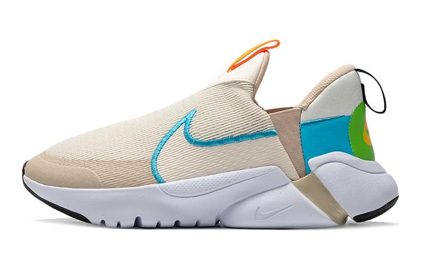Кроссовки Nike Flex Plus Амортизация Дышащий Низкий Верх Повседневная Обувь Бежевый Синий Детский - изображение 1