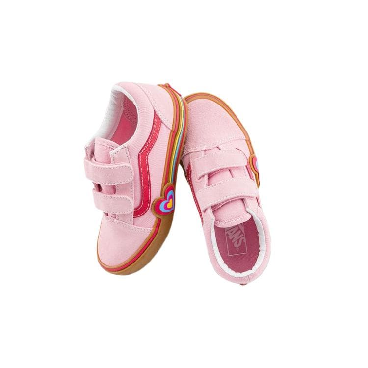 Кроссовки Vans Устойчивые к истиранию низкие детские скейтбординги розовые для малышей - изображение 3