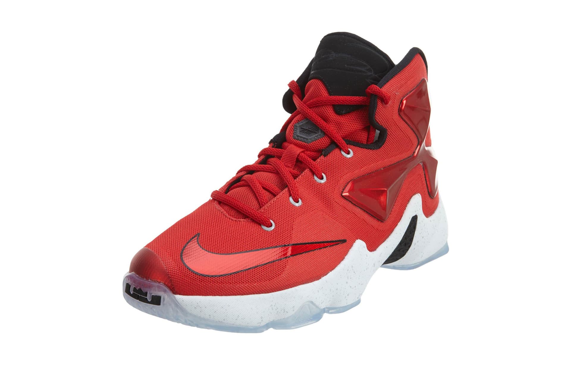Кроссовки для баскетбола Nike Lebron 13 Джеймс 13 Противоскользящие Устойчивые к истиранию MID Баскетбольные кроссовки Красный Унисекс - изображение 3