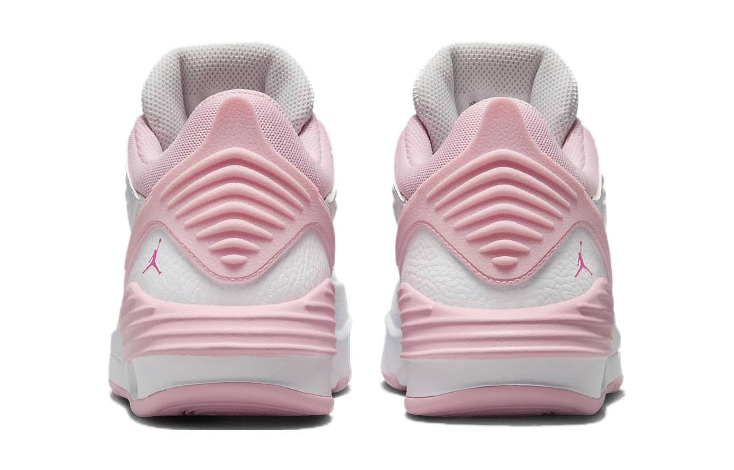 Кроссовки для баскетбола Jordan Max AURA 5 Противоскользящие Амортизирующие Устойчивые к износу MID Баскетбольные кроссовки Розовые Белые Унисекс - изображение 5