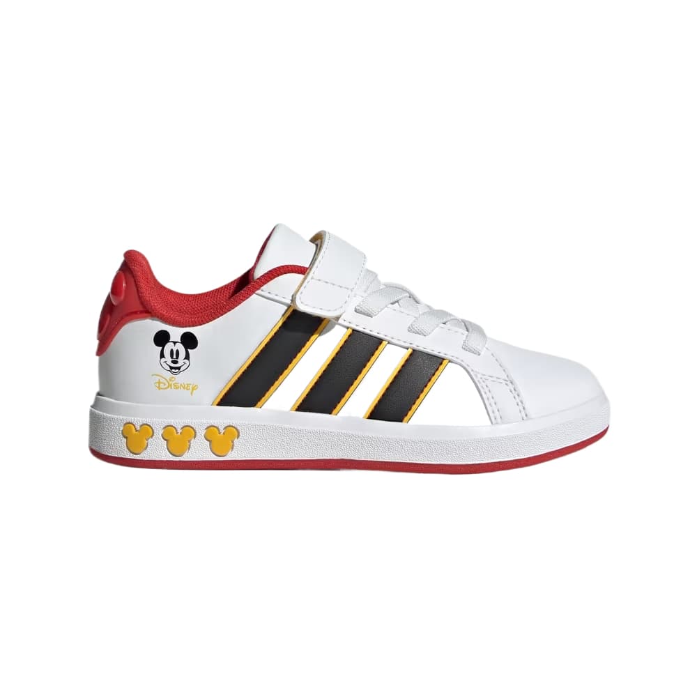 Кроссовки Adidas x Disney Mickey Mouse Лоу-топы Детские беговые кроссовки Облачный белый Основной черный Детский - изображение 2