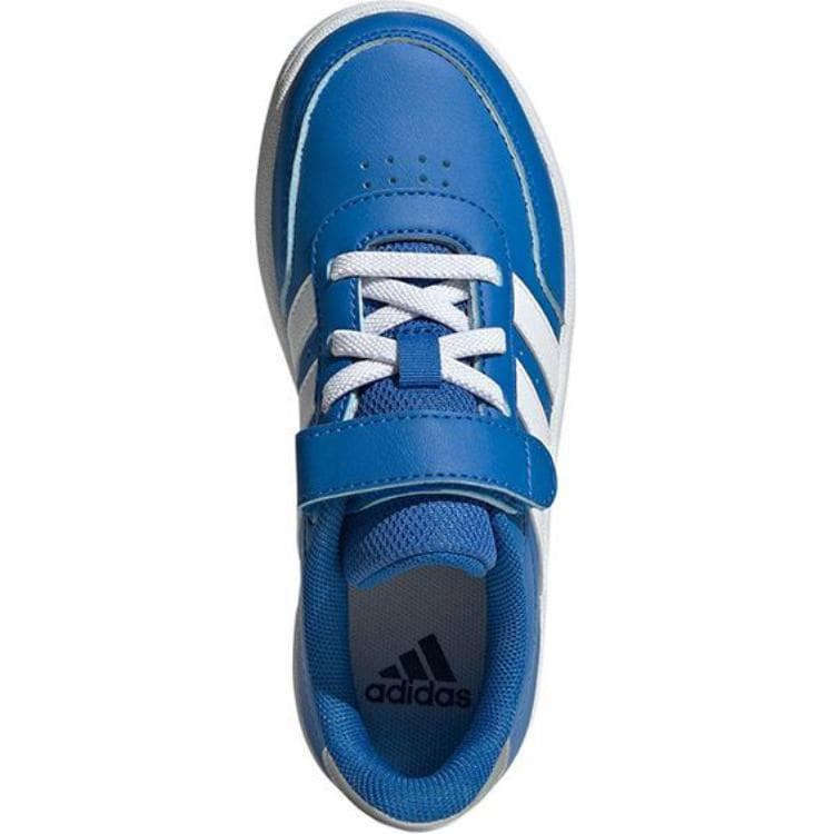 Кроссовки Adidas BREAKNET 2,0 Противоскользящая Устойчивая к истиранию Низкий Верх Детская Обувь для Скейтбординга Синяя Детская - изображение 4