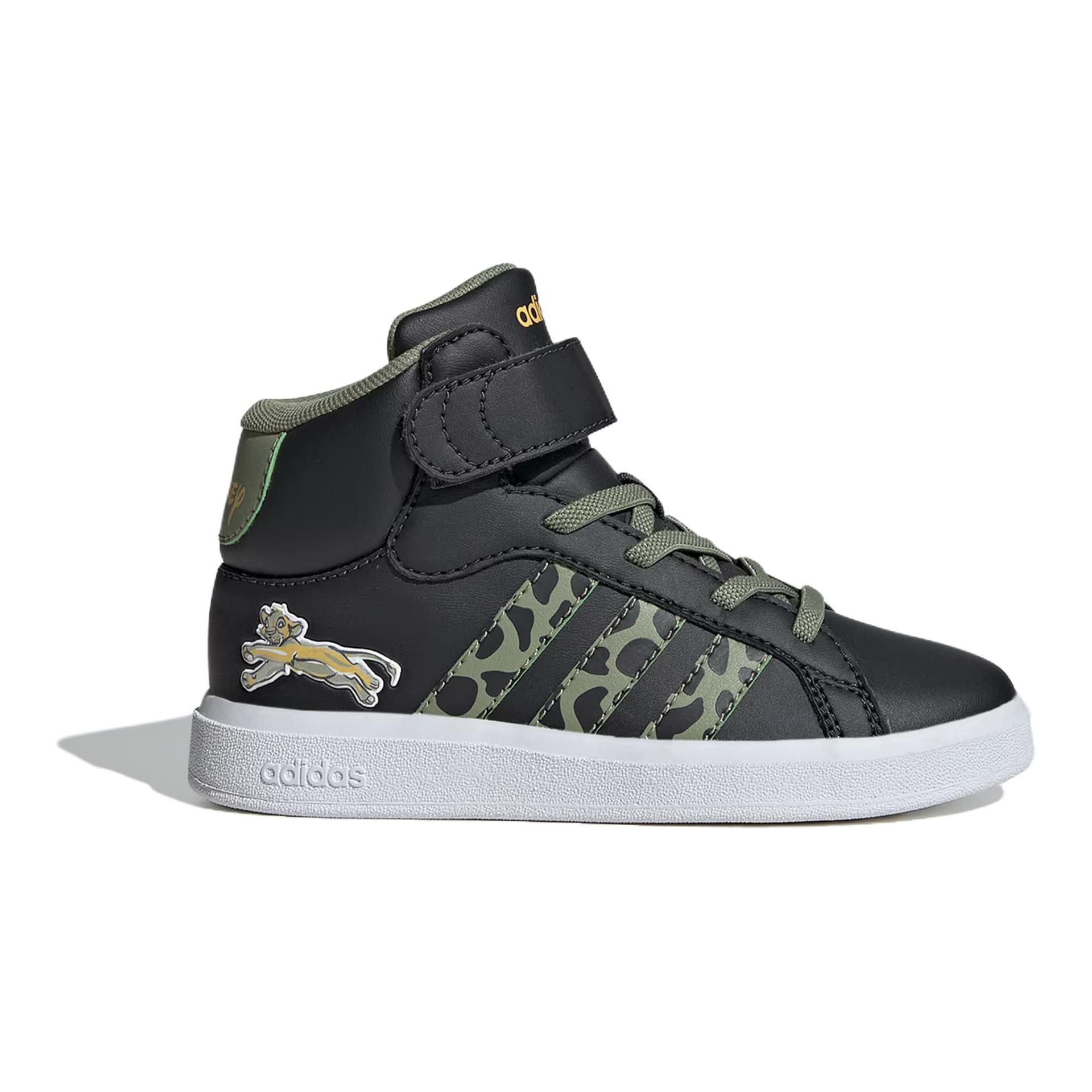 Кроссовки Adidas Disney Lion King Синтетическая кожа текстиль противоскользящий устойчивый к истиранию верх MID - изображение 2