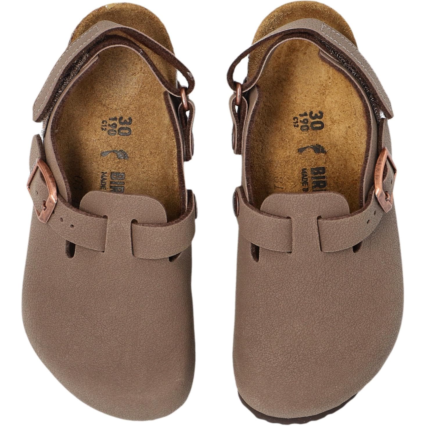 Birkenstock Tokio противоскользящие устойчивые к истиранию низкие домашние тапочки для детей коричневые детские - изображение 5
