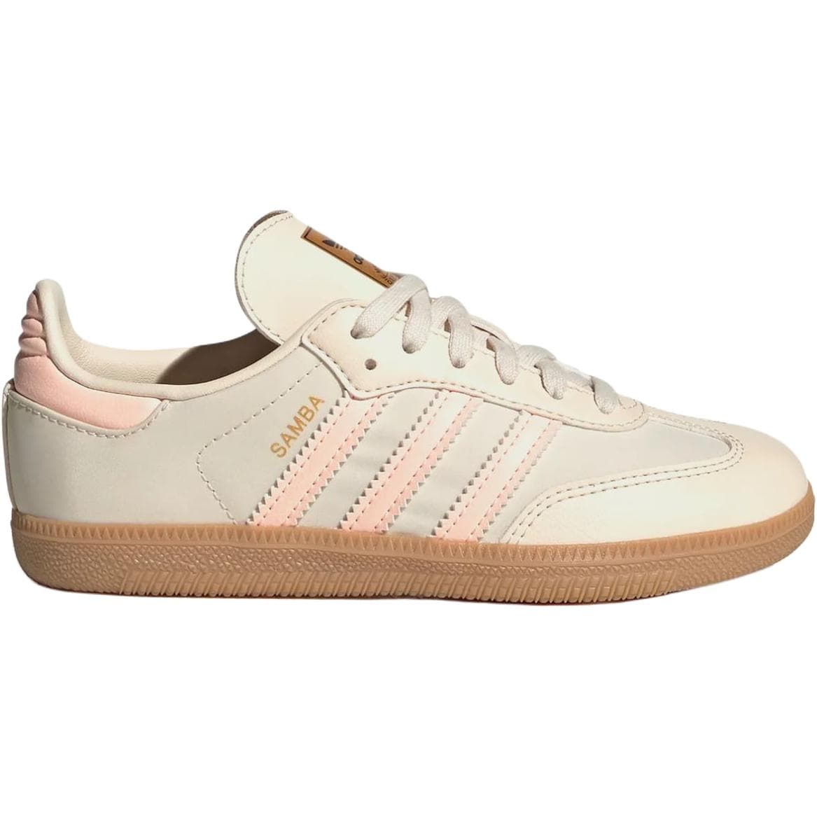 Кроссовки Adidas Originals Кожа Противоскользящий Устойчивый к истиранию Низкий Верх Детские Скейтбординги Бежевый Детский - изображение 2