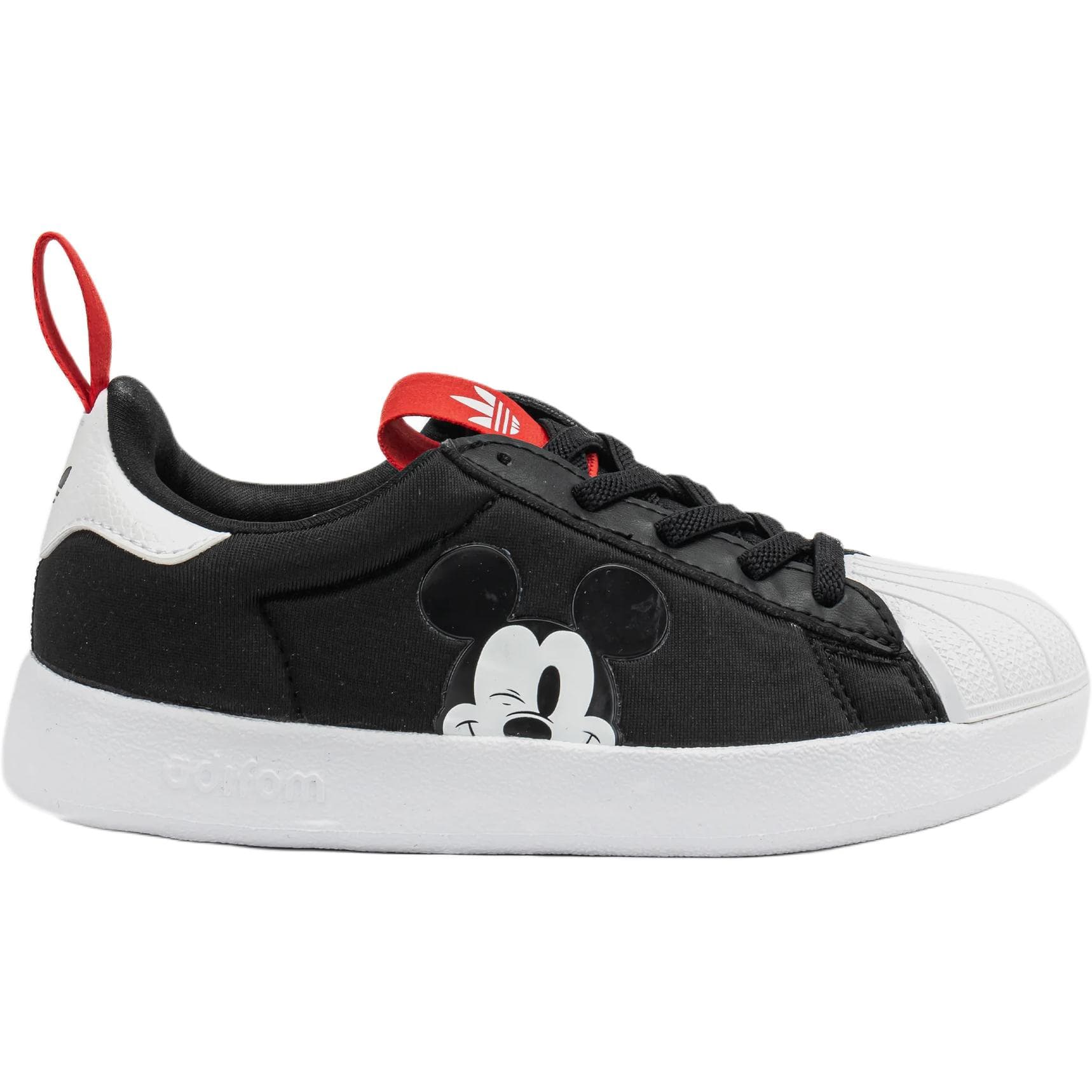 Кроссовки Disney x Adidas Originals Устойчивые к истиранию низкие детские скейтбординги черного и белого цвета - изображение 2