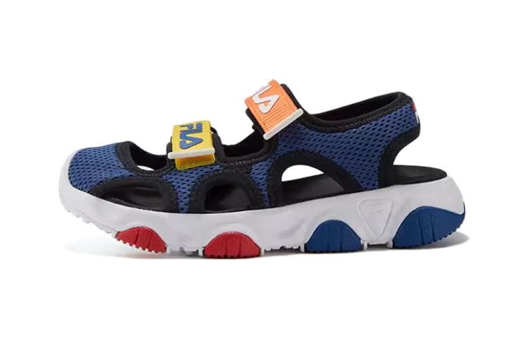 Сандалии FILA KIDS Антислип и Устойчивые к Износу Детские Сандалии Желто-оранжевые Синие для Детей Возрастом 3-7 Лет - изображение 1