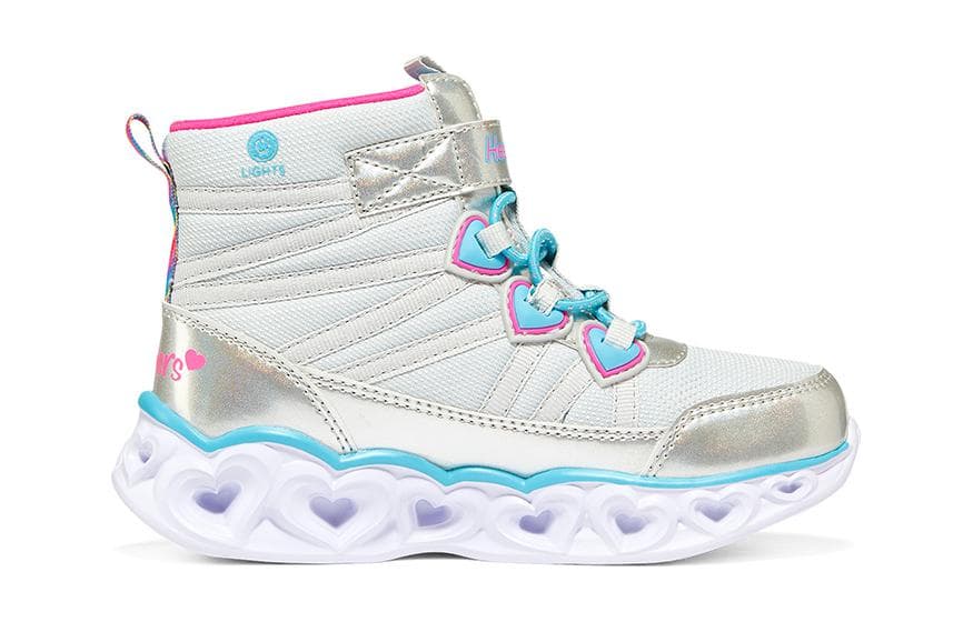 Кроссовки Skechers Abrasion Resistant и Anti KICK Детские повседневные туфли Серебряный Подростки - изображение 2