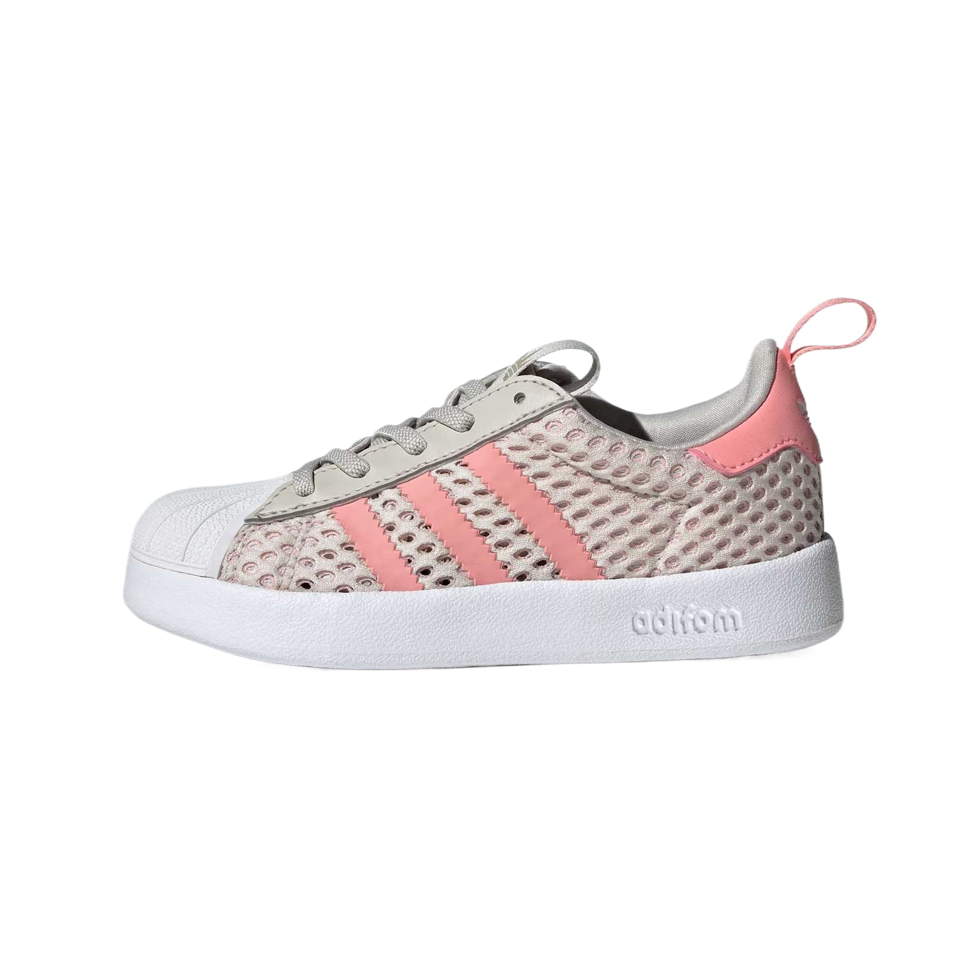 Кроссовки Adidas Originals AdiFOM Superstar Детские Скейтбординги Коричнево-розовый Детский - изображение 1