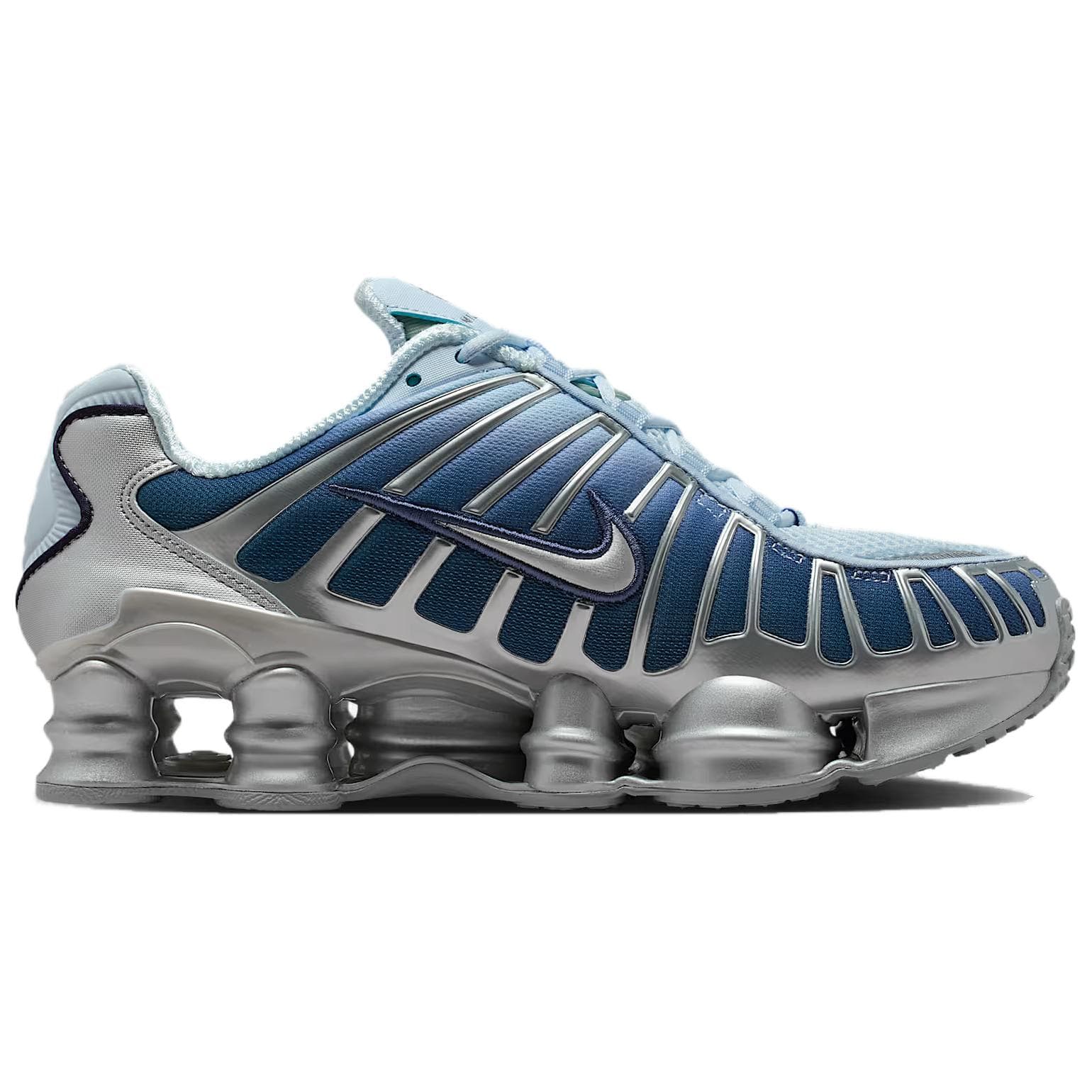 Кроссовки NIKE Shox TL Текстиль Синтетическая кожа Повседневная обувь Унисекс Светло-синий - изображение 2