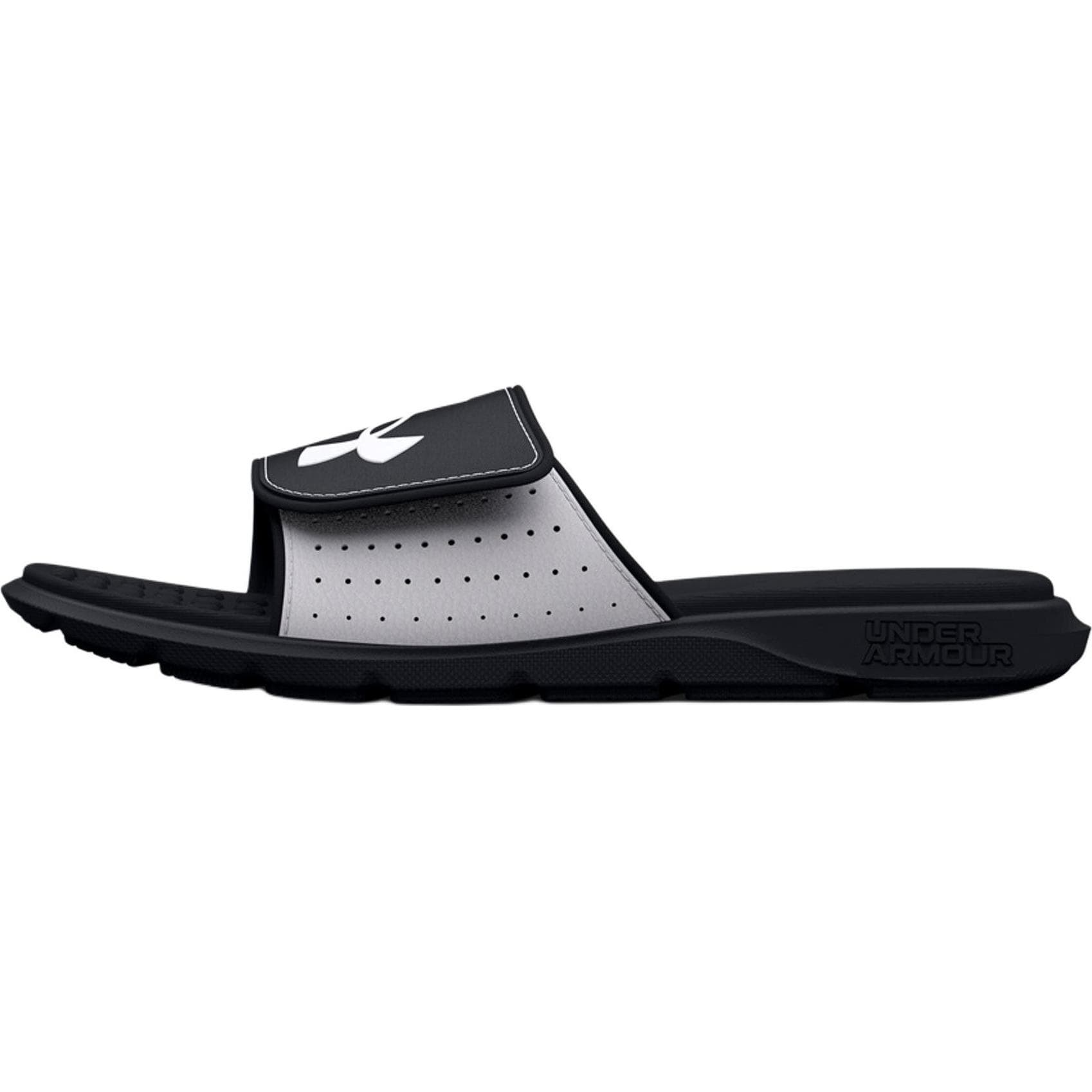 Under Armour Ignite Pro Low Детские домашние тапочки Черно-белые для малышей - изображение 1