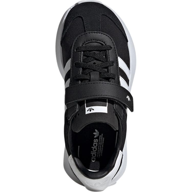 Кроссовки Adidas Originals COUNTRY XLG Низкие детские повседневные кроссовки Черный Белый - изображение 4
