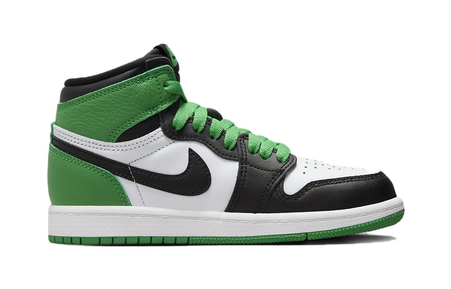 Кроссовки для баскетбола Jordan Air Jordan 1 High OG Black and Lucky Green - изображение 2