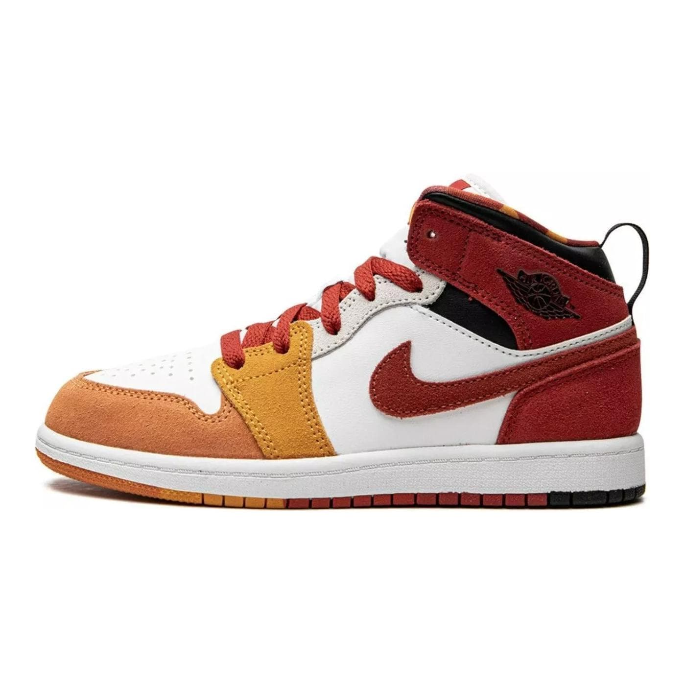Кроссовки для баскетбола Jordan Air Jordan 1 Противоскользящие Устойчивые к износу MID Верх Детские Баскетбольные Кроссовки Красный Малыш - изображение 1